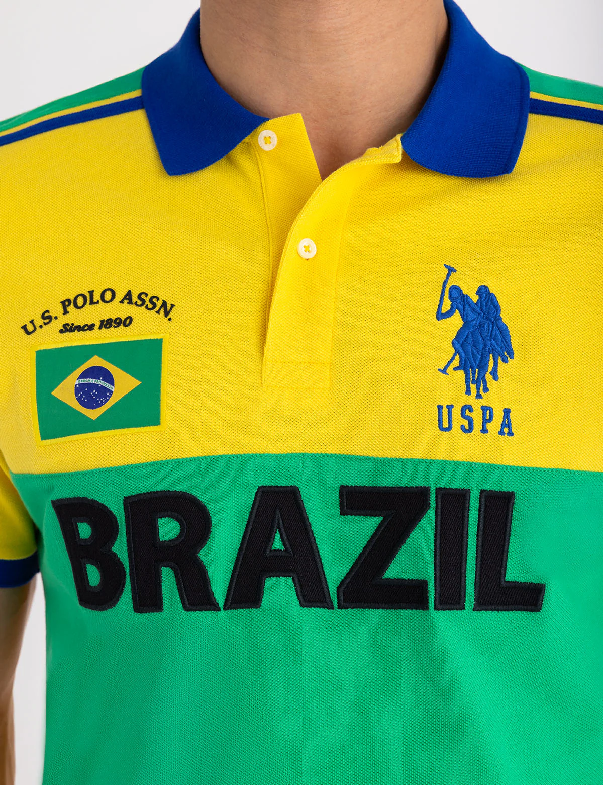 9492-brazil-color-block-pique-polo-shirt-2.webp BRAZIL COLOR BLOCK PIQUE POLO SHIRT