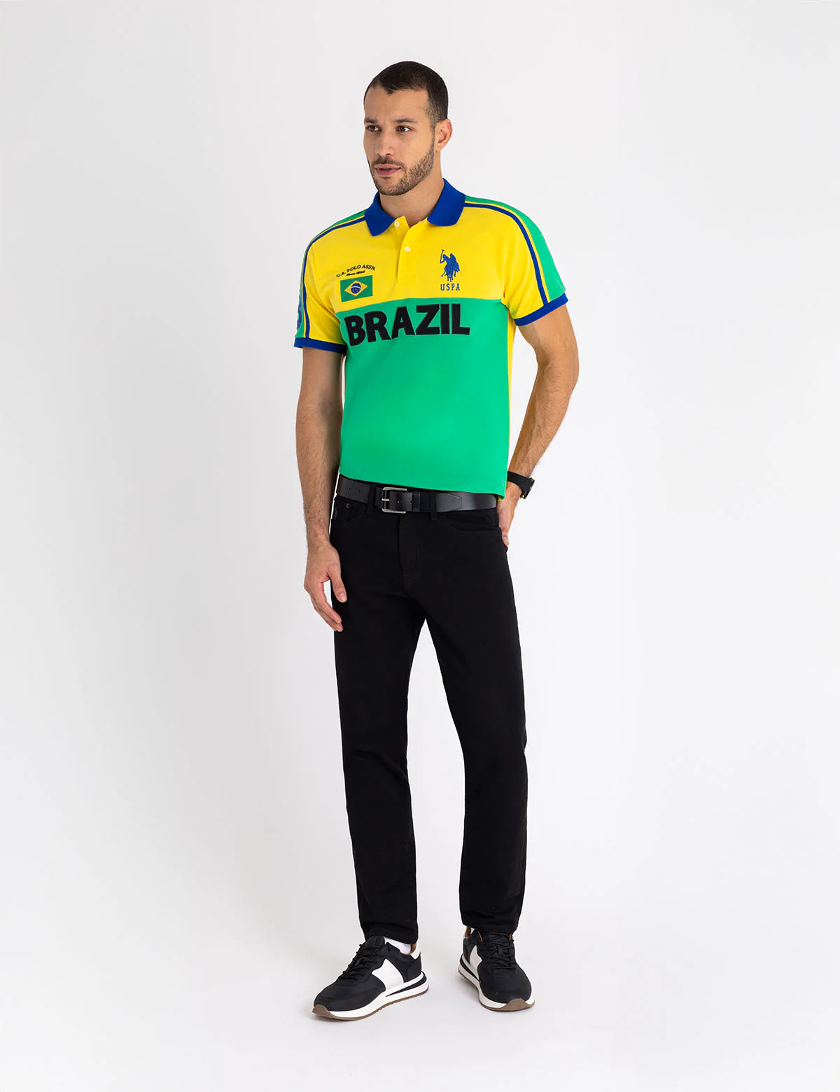 9492-brazil-color-block-pique-polo-shirt-5.webp BRAZIL COLOR BLOCK PIQUE POLO SHIRT